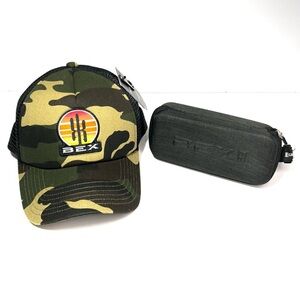 NEW BEX Saguaro Cap in Camo & BEX Sunglasses Zipper Case‎